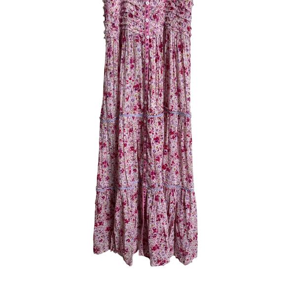 Poupette ST Barth Triny Snocked Midi Dress Floral Womans XS - Picture 7 of 15